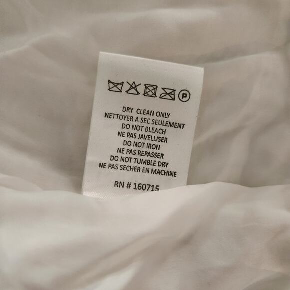 Retrofete Ella Sequin Dress in White Size Small One Shoulder NWT Belt Mini - Picture 11 of 11